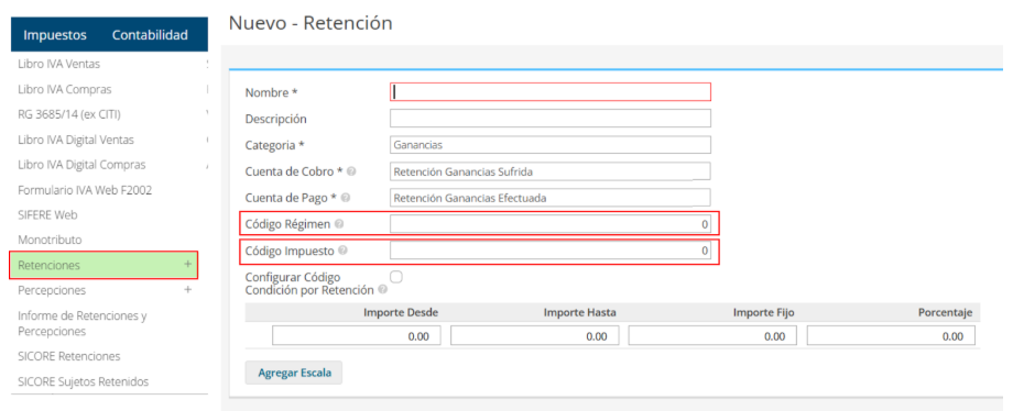 cómo configuro los archivos para iva simple