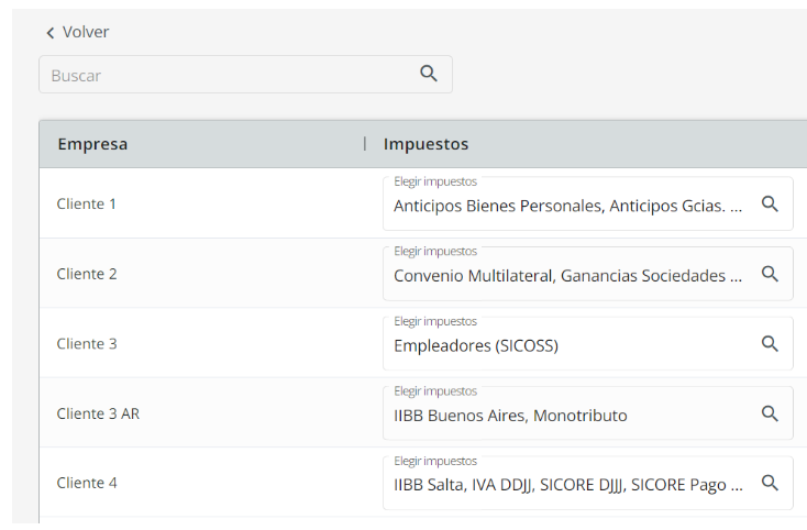 Cómo configuro los impuestos de mis clientes