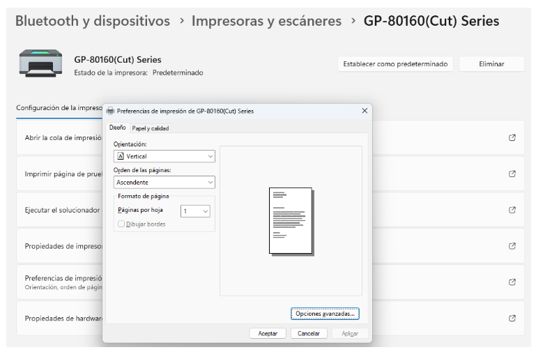Pasos para realizar la instalación de una impresora térmica en el sistema operativo Windows