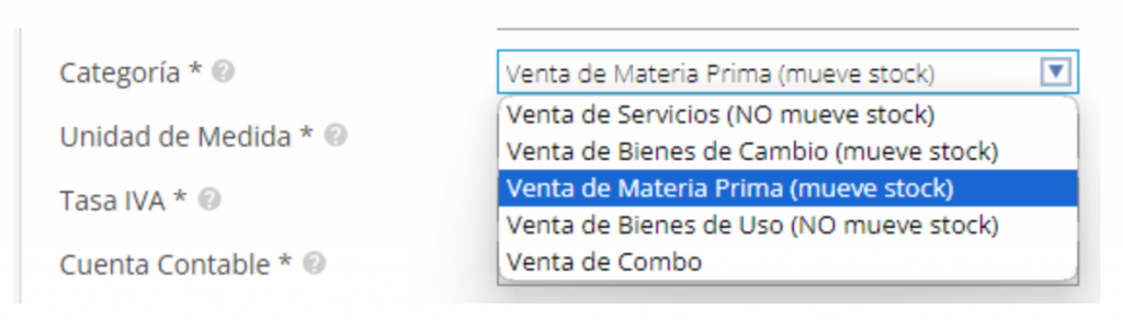 materias primas