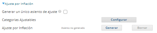 ajuste por inflación