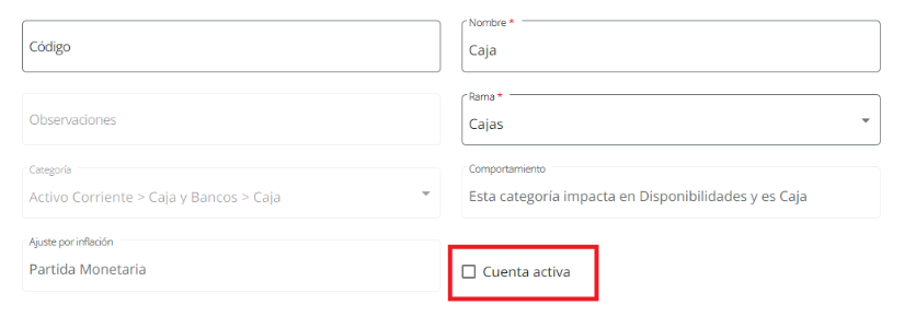 editar plan de cuentas de xubio