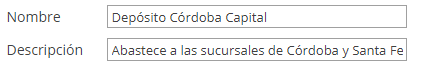 Información completa de un nuevo depósito de Inventarios en Xubio Argentina