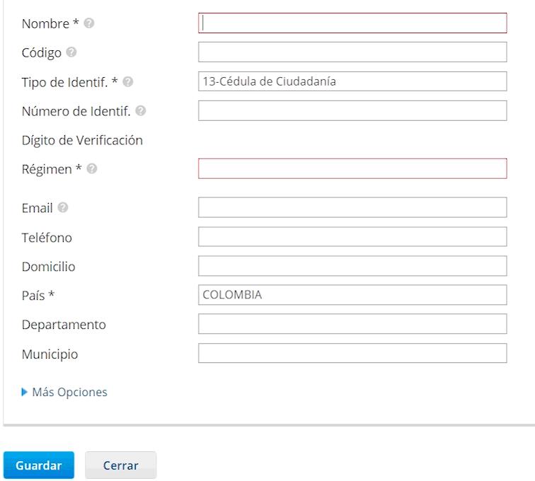 04. Nuevo Cliente COL