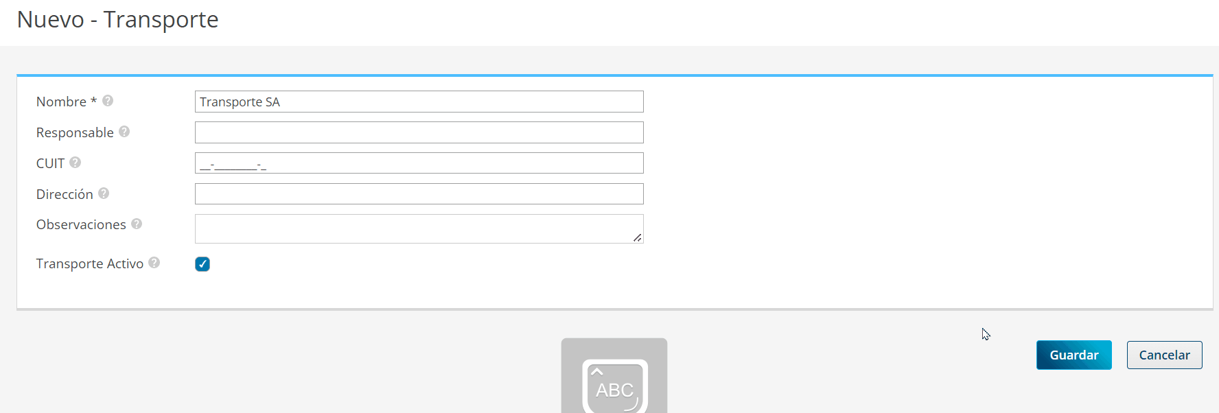 TRANSPORTEABM
